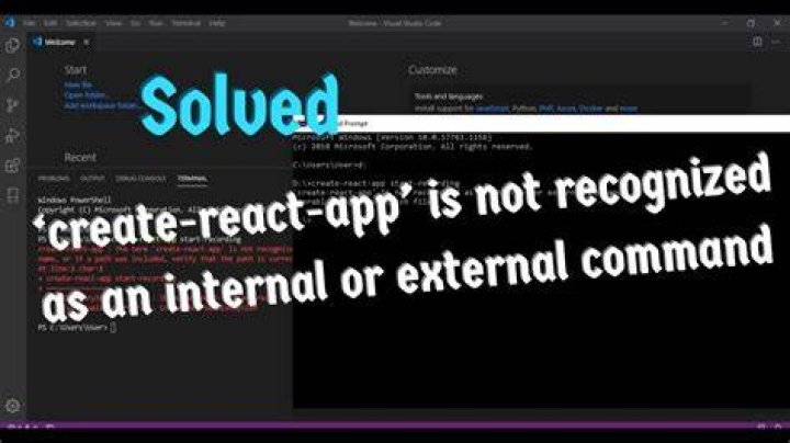 'create-react-app' is not recognized as an internal or external command