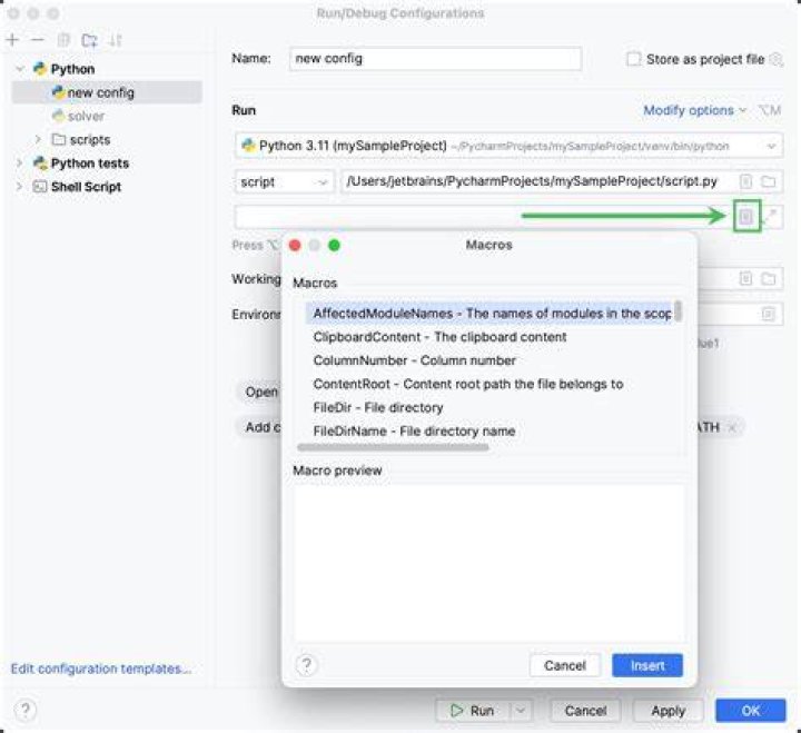 Adding Macros to Python