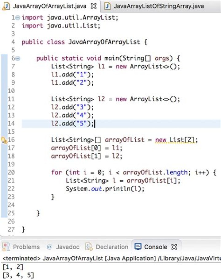 Adding to an ArrayList Java