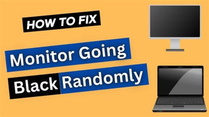 All monitors go black randomly