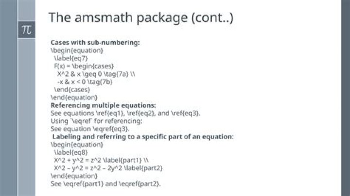 amsmath cases