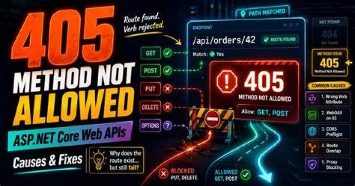 ASP.NET Core 2.2 WebAPI 405 Method Not Allowed