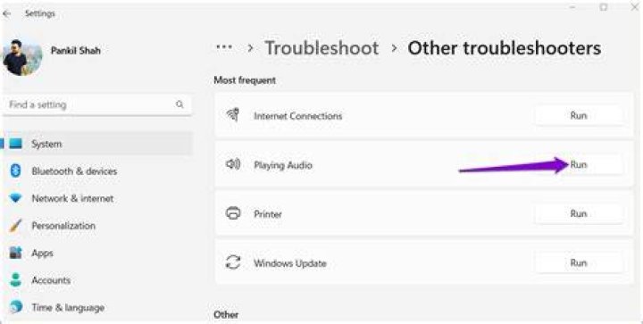 Audio Troubleshooter