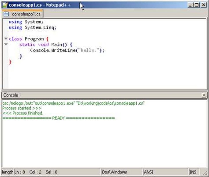 Auto hide Notepad++ console dialog?