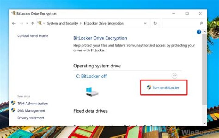 BitLocker: Encrypt all hard drives