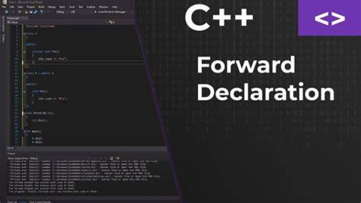 C++ class forward declaration