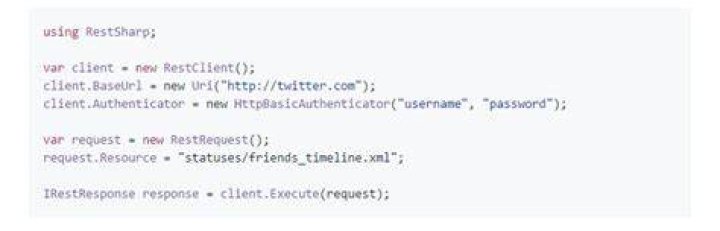 C#, RestSharp, Type or Namespace name 