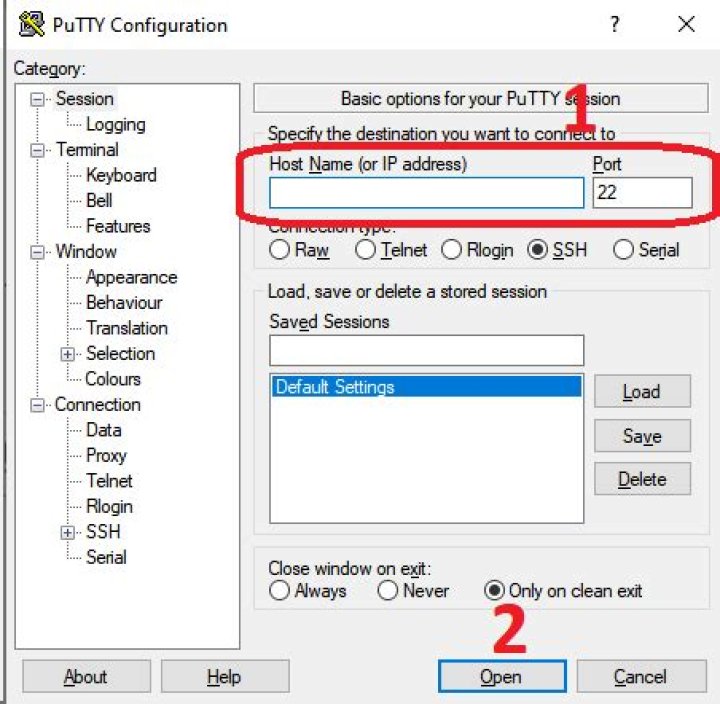 Can't type during git clone putty connection