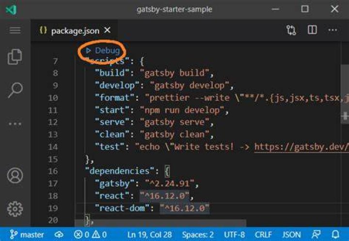 Can I add a debug script to NPM?