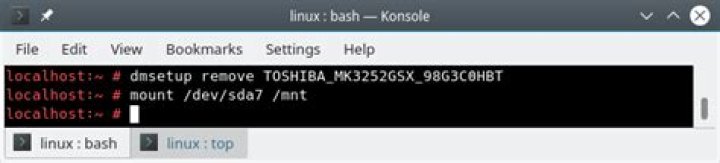 Cannot find mounted disk : 
