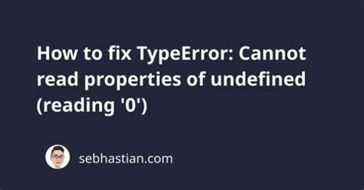 Cannot read properties of undefined
