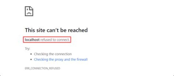 Chrome Localhost Connection Refused