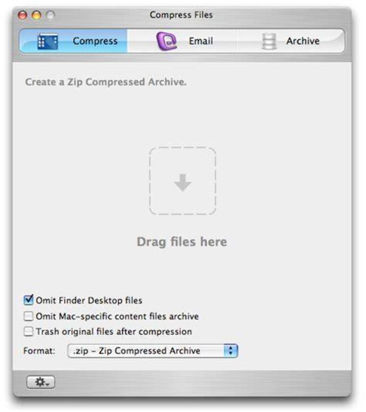 Compress files from OS X terminal?