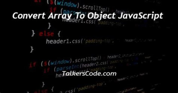 Convert Array to Object