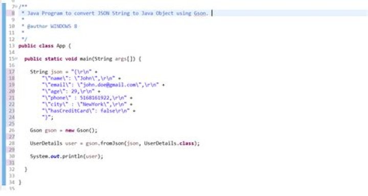 Convert Java objects to JSON strings using gson