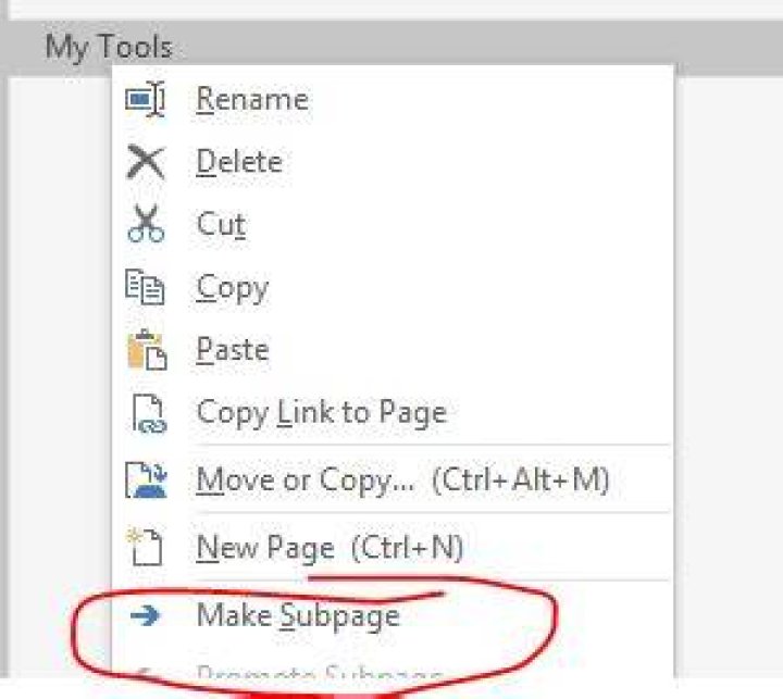 Create SubPage with OneNote API