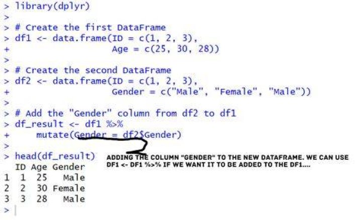 Creating a new column to a data frame using a formula from another variable