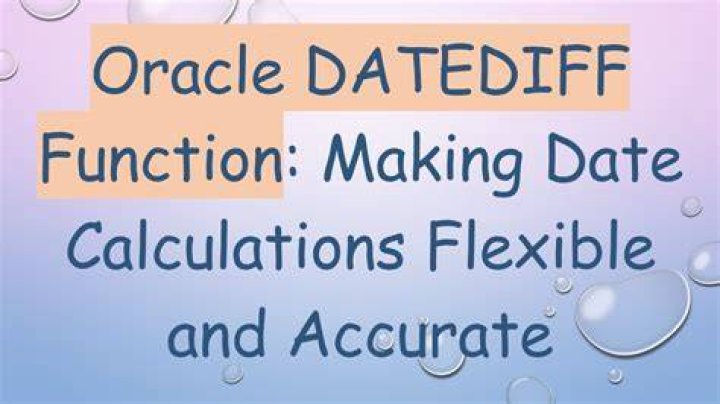 DATEDIFF function in Oracle [duplicate]