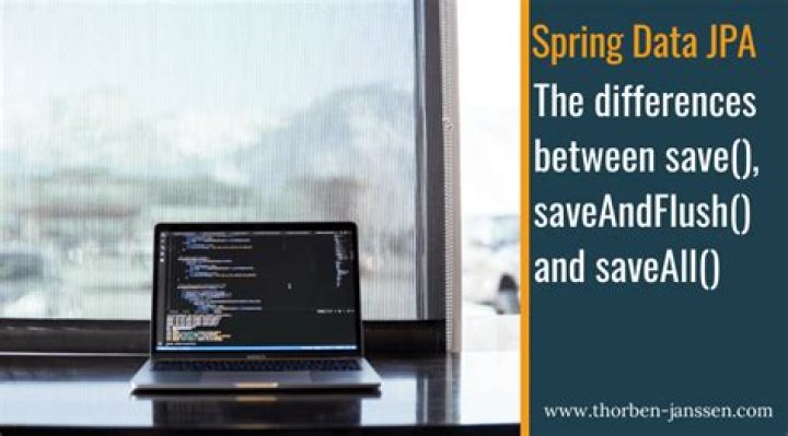 Difference between save and saveAndFlush in Spring data jpa