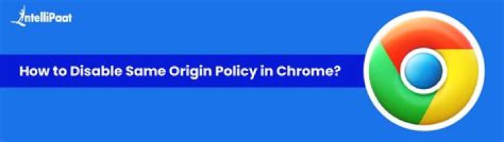 Disable same origin policy in Chrome