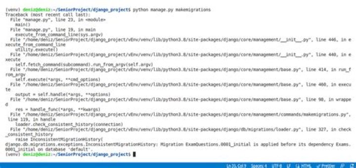 django.db.migrations.exceptions.InconsistentMigrationHistory