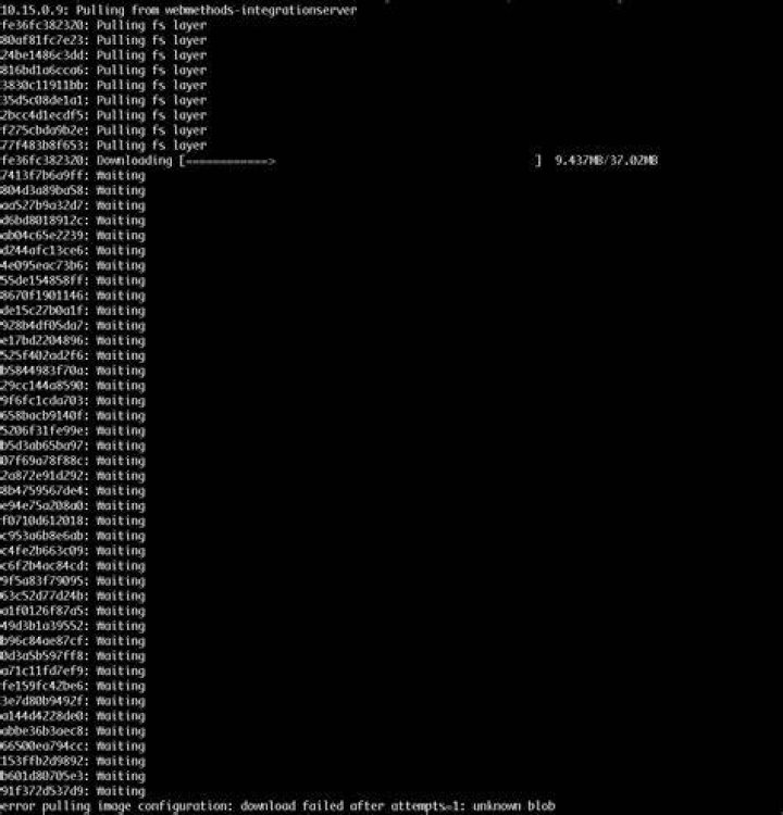 docker ERROR: unknown blob