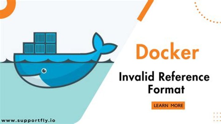 docker : invalid reference format
