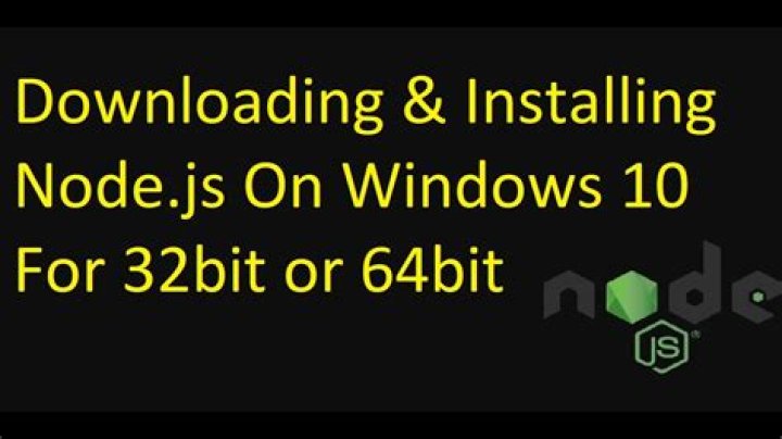 Download NodeJS for Windows, buttons