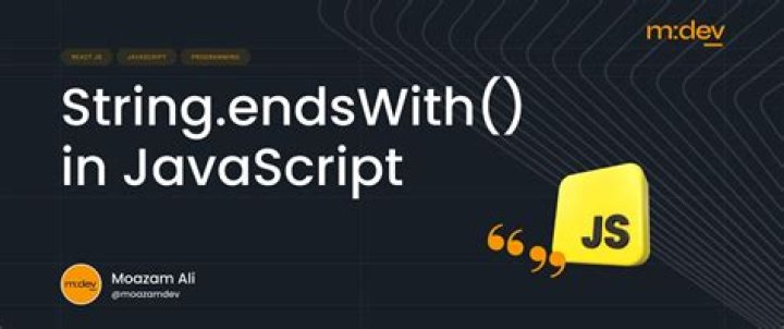 endsWith in JavaScript