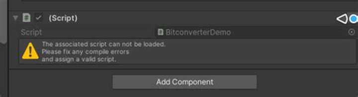 Error Attaching Unity Script to gameObject