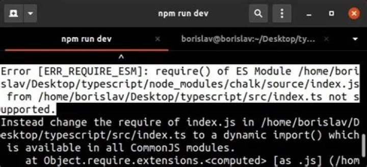 Error [ERR_REQUIRE_ESM]: require() of ES Module not supported [duplicate]
