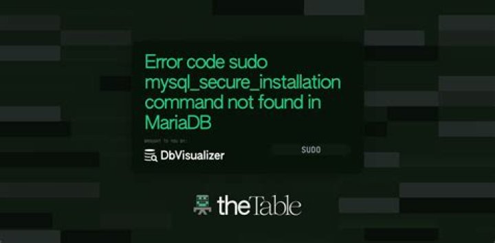 Error message: sudo: mysql_secure_installation: command not found