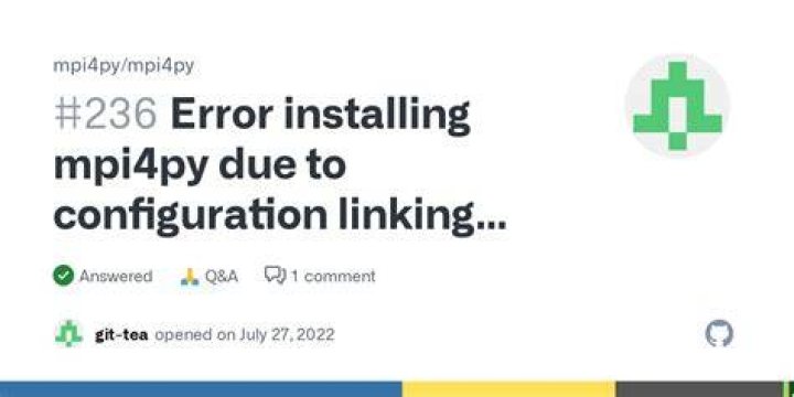 Error when installing mpi4py