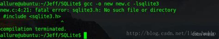 fatal error: sqlite3.h: No such file or directory
