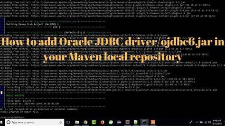 Find Oracle JDBC driver in Maven repository