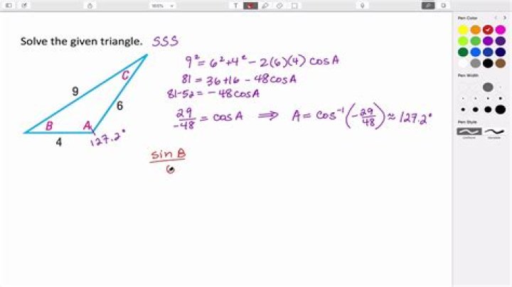 Finding Angle in SSS Triangle JAVA