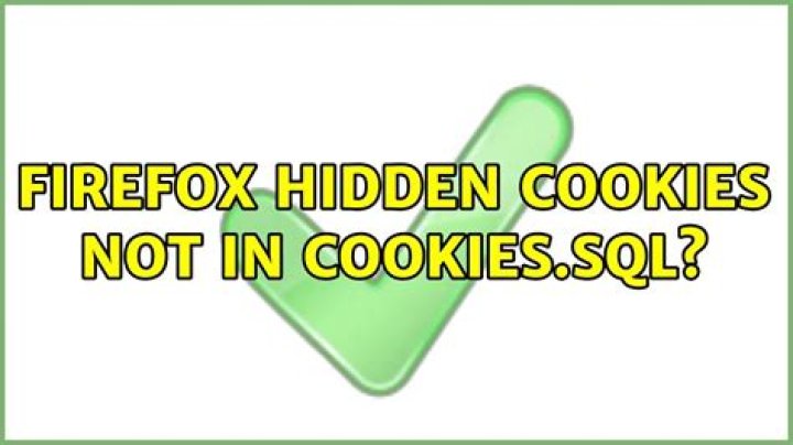 Firefox hidden cookies not in cookies.sql?