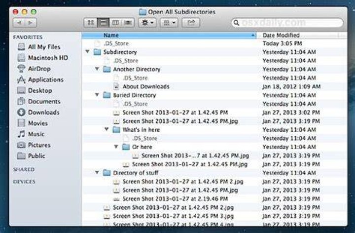 Flatten directory structure
