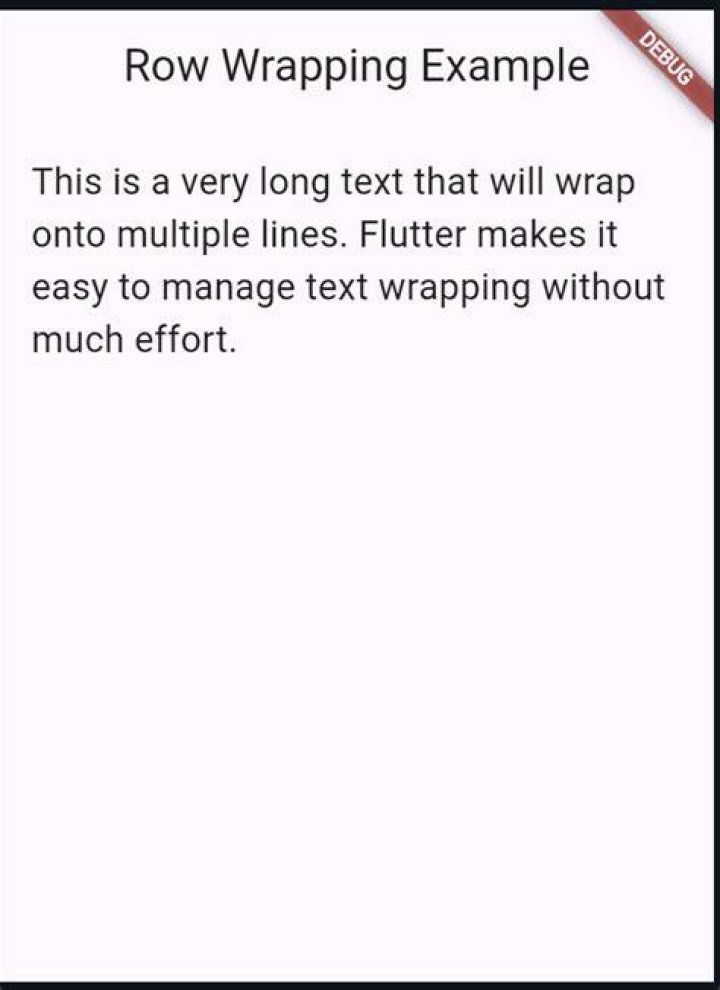 Flutter- wrapping text [duplicate]