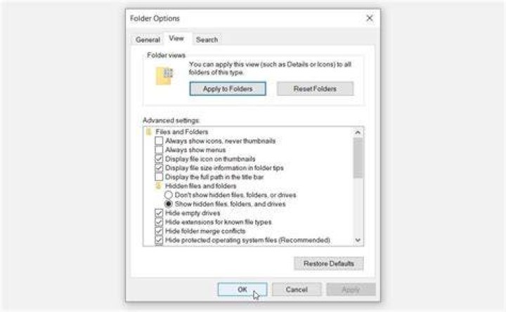 folder options