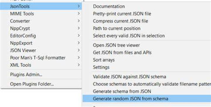 Generate sample Json output from Json Schema
