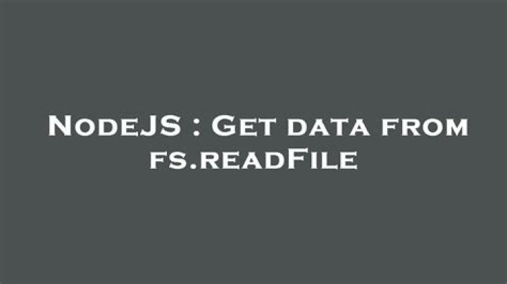 Get data from fs.readFile