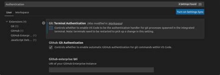 Git push from Visual Studio Code: 
