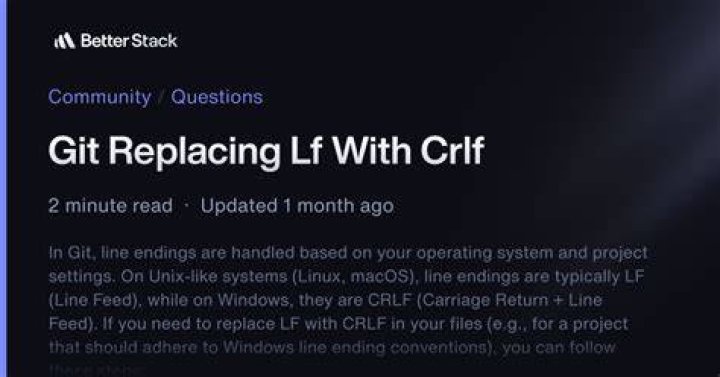 git replacing LF with CRLF