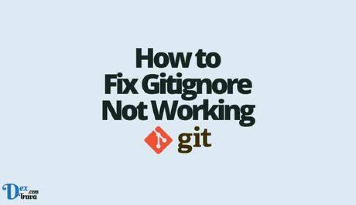 Gitignore not working