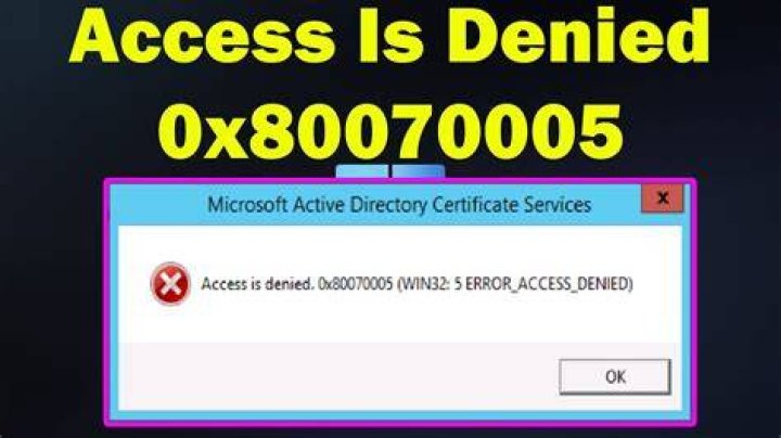 Group Policy Error Code 0x80070005