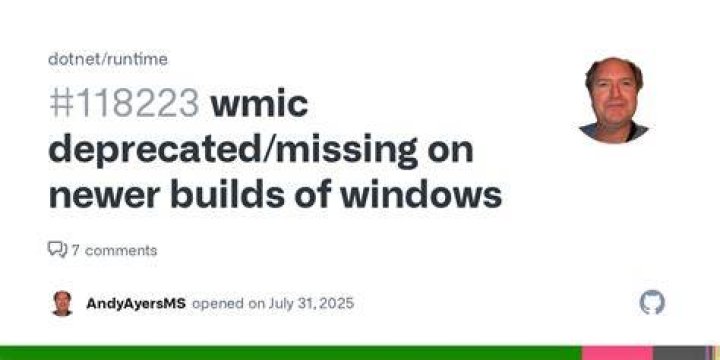 Has WMIC been un-deprecated?