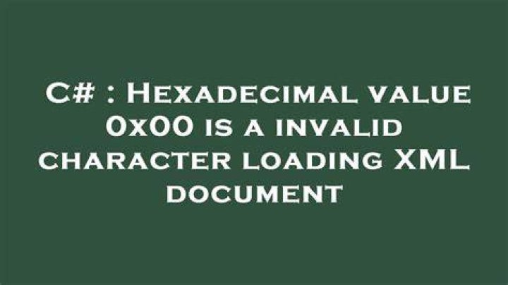 Hexadecimal value 0x00 is a invalid character