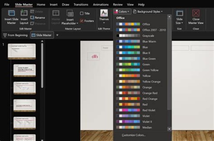 How can I change elements which Design Ideas inserts in PowerPoint?
