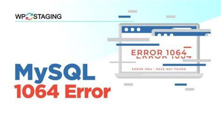 How can I fix MySQL error #1064?